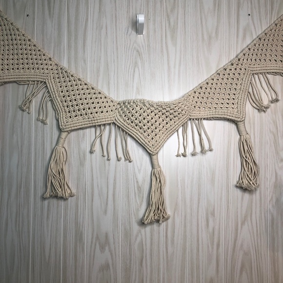 Hand Woven Macrame Garland Decor Bed Board Wall - Picture 1 of 5